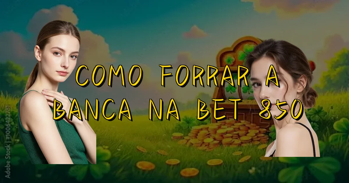 Como Forrar A Banca Na Bet 850 Oficial